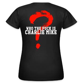 IPSC Charlie Mike - T-shirt Femme - noir - Dos - AI Model Female 172 dark (172cm)