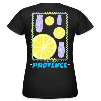 The good life in Provence - Women's T-Shirt - black - Back - AI Model Female 172 dark (172cm)