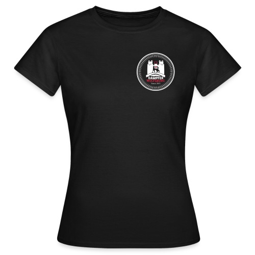 rz_logo_badge_auf_schwarz - Frauen T-Shirt