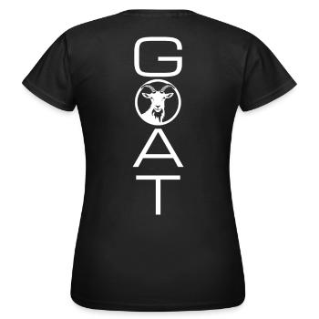 Ziege (Ziege) - Frauen T-Shirt - Schwarz - Hinten - AI Model Female 172 dark (172cm)