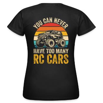 Vous n’avez jamais assez de voitures RC - T-shirt Femme - noir - Dos - AI Model Female 172 dark (172cm)