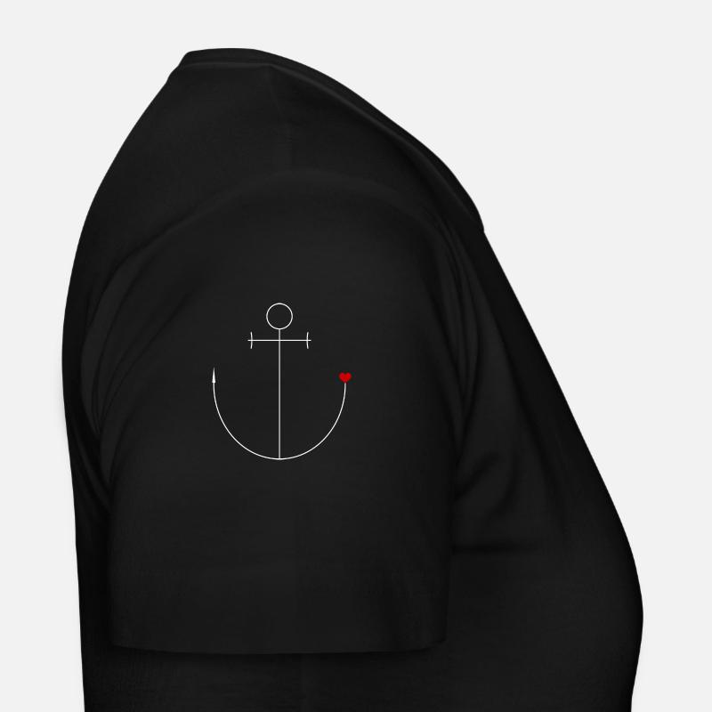 Ancre avec coeur T-shirt Femme