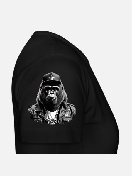 Georg the Gorilla - Frauen T-Shirt - Schwarz - Rechts