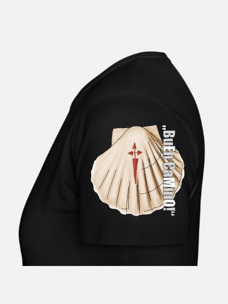 Jakobsmuschel - Frauen T-Shirt - Schwarz - Links