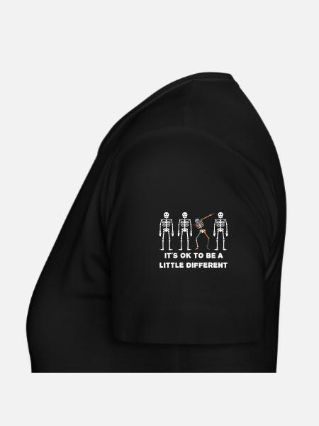 Skelett Dabbing (Unterschied-Edition) - Frauen T-Shirt - Schwarz - Links