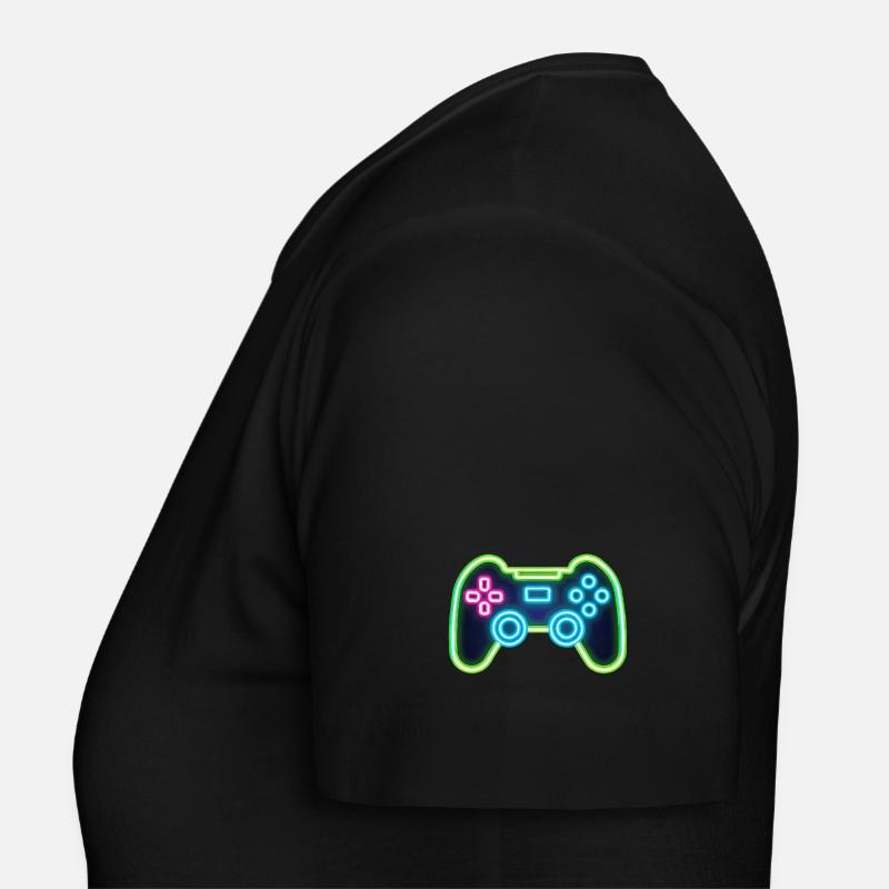 Neon Gaming Controller Frauen T-Shirt