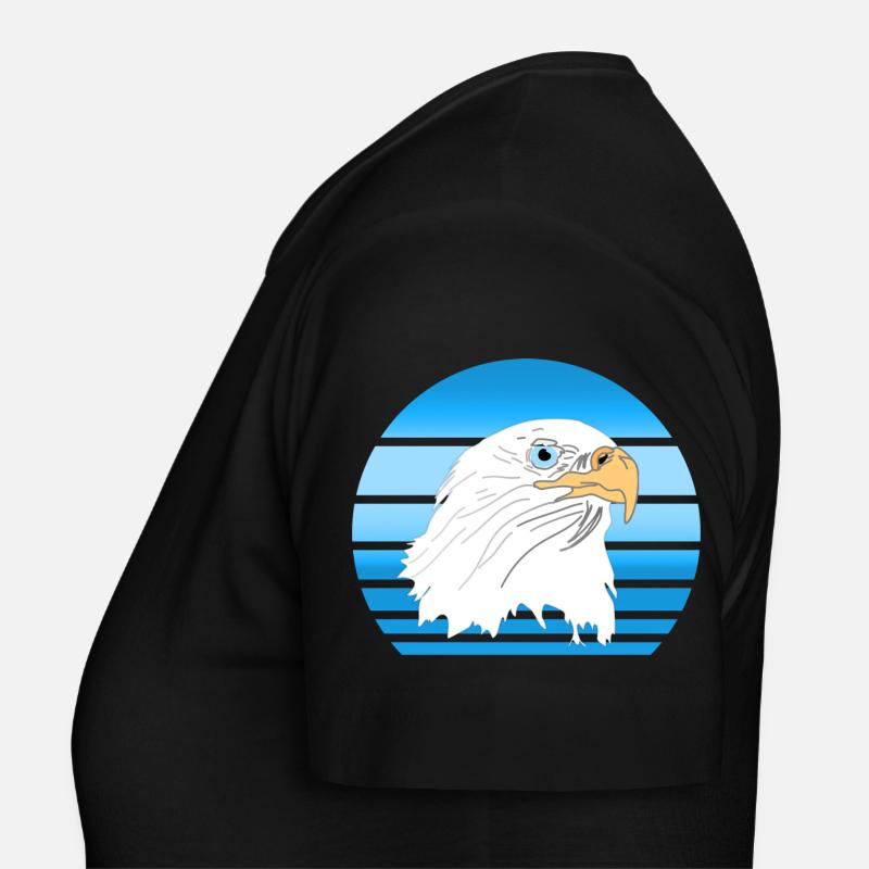 Sun Bird Speed Eagle Freedom 80s Rétro Bleu T-shirt Femme