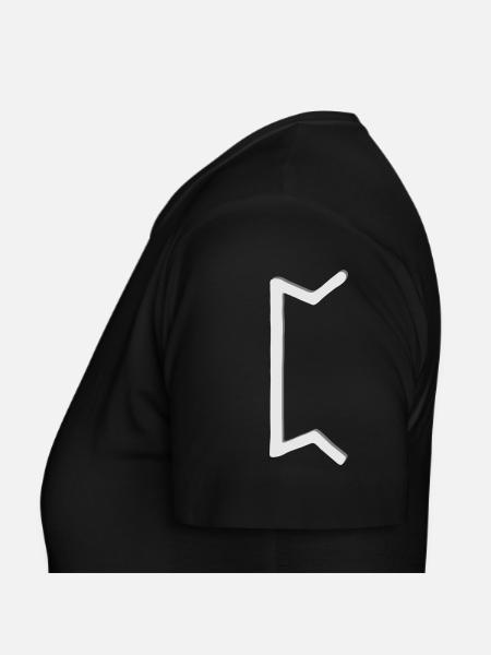 Futhark Runenalphabet Perth - Frauen T-Shirt - Schwarz