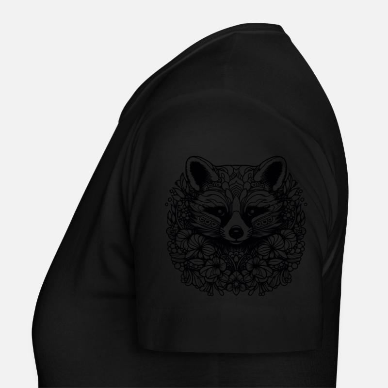 Panda rouge Mandala T-shirt Femme
