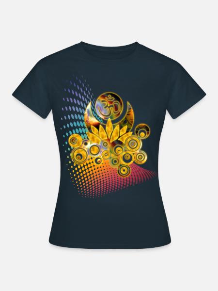 OMLOTUSENERGY - Frauen T-Shirt - Navy