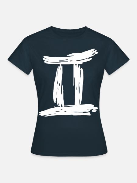 Sternzeichen Zwilling - Frauen T-Shirt - Navy