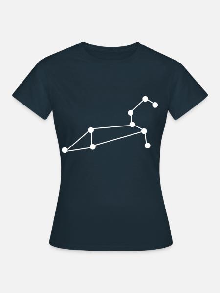 Sternbild Löwe - Frauen T-Shirt - Navy