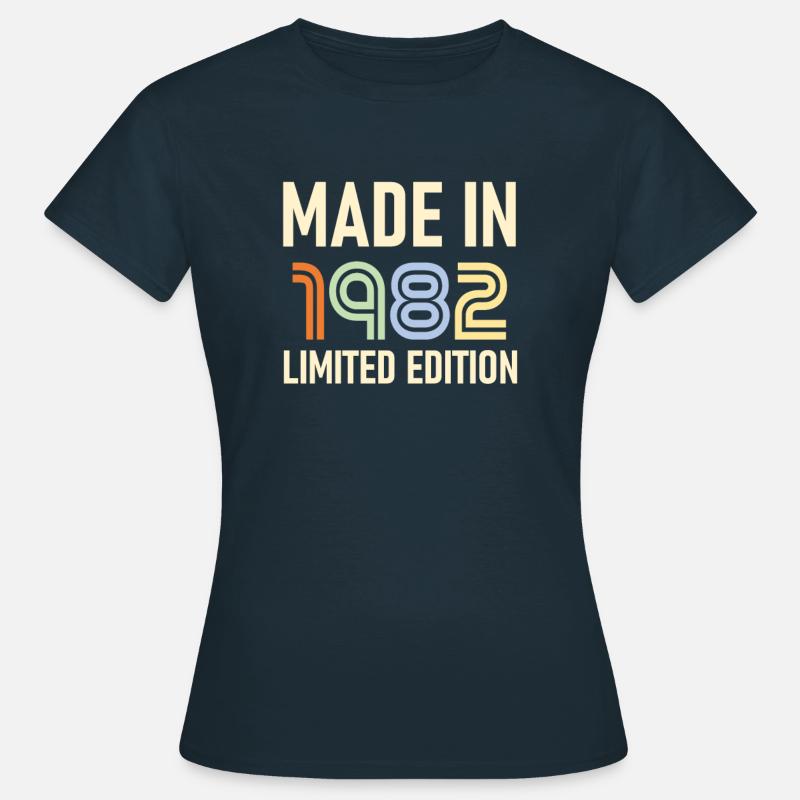 1982 ANNO DI COMPLEANNO - Maglietta da donna - navy