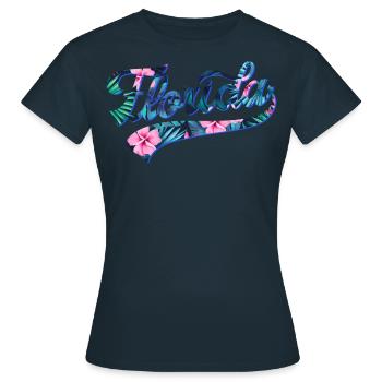 Floride Tropic Swoosh - T-shirt Femme - marine - Devant - AI Model Female 172 dark (172cm)