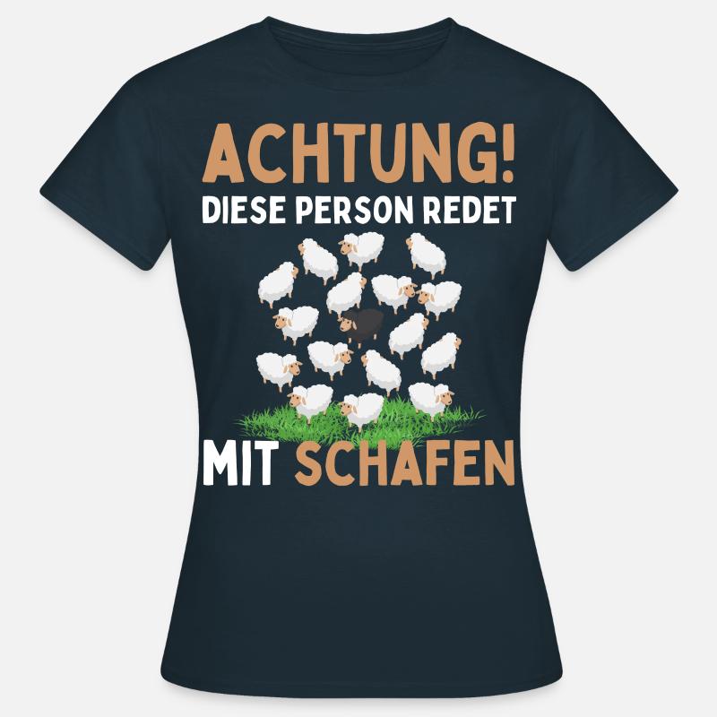 Funny Sheep Sheep Sheep Shepherd - Women's T-Shirt - navy