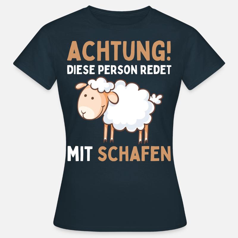 Funny Sheep Sheep Sheep Shepherd - Women's T-Shirt - navy