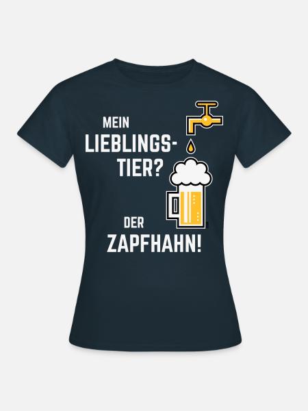 XLieblingstier (Dreifarbig) - Frauen T-Shirt - Navy