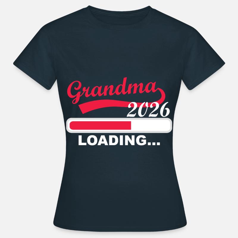 Großmutter 2026 Wird Geladen - Frauen T-Shirt - Navy