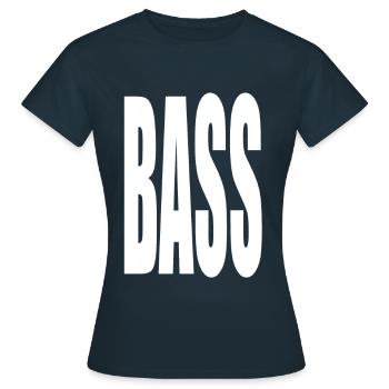 BASSE TXT BLANC - T-shirt Femme - marine - Devant - AI Model Female 172 dark (172cm)