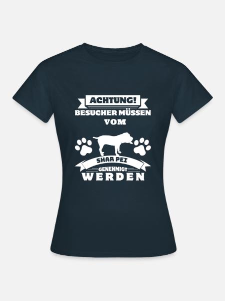 Shar Pei - Frauen T-Shirt - Navy