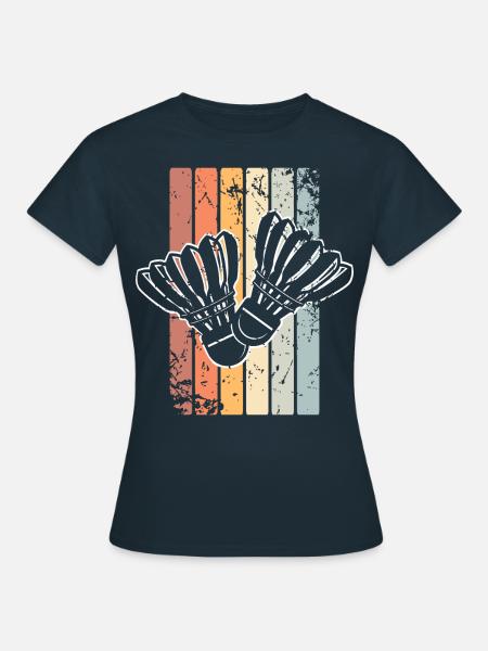 Badminton Federball - Frauen T-Shirt - Navy