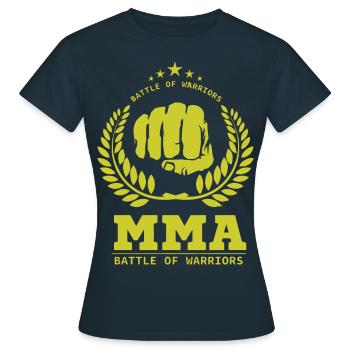 MMA - T-shirt Femme - marine - Devant - AI Model Female 172 dark (172cm)