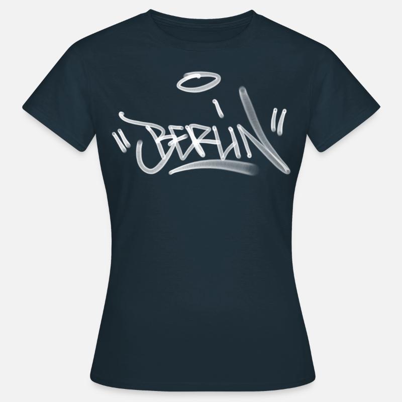 Berlin Graffiti Design - Women's T-Shirt - navy
