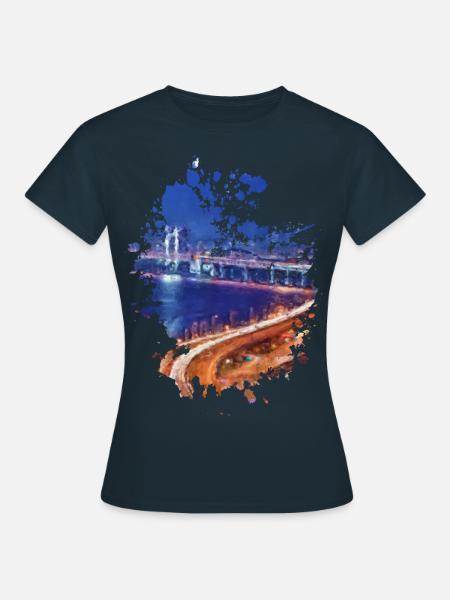 Highway - Frauen T-Shirt - Navy