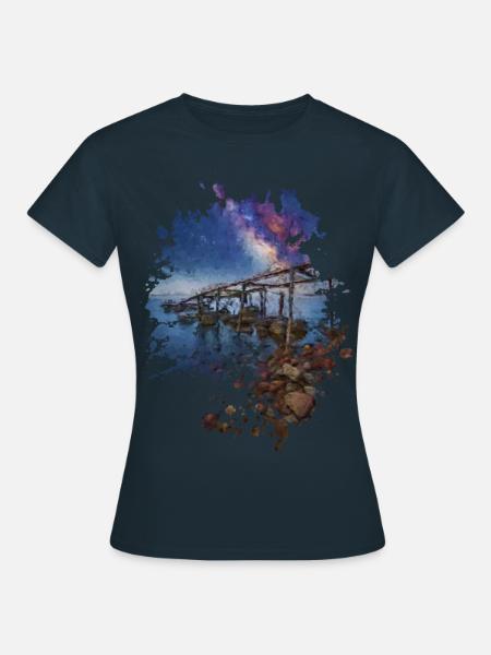 Horizont - Frauen T-Shirt - Navy
