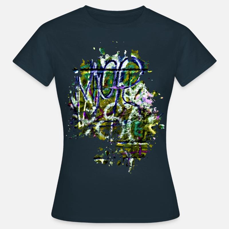 Graffiti - Frauen T-Shirt - Navy