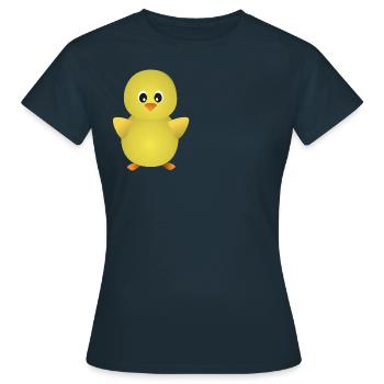 küken - Frauen T-Shirt - Navy - Vorne - AI Model Female 172 dark (172cm)