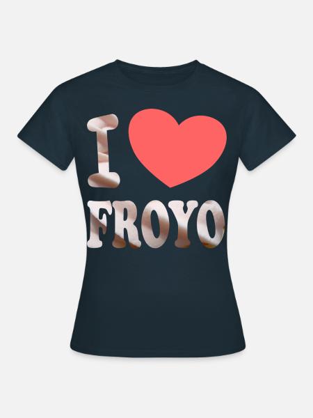 I Love Froyo - Frauen T-Shirt - Navy