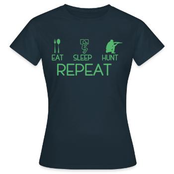 Terrain de chasse Chasseurs Chasse chasse chasse - T-shirt Femme - marine - Devant - AI Model Female 172 dark (172cm)