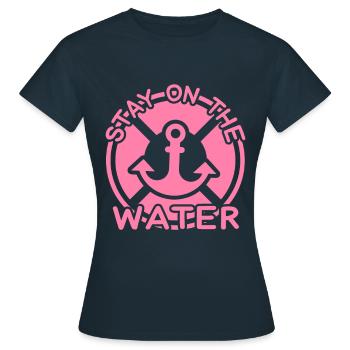 Voile Voile Voile Voile Voile - T-shirt Femme - marine - Devant - AI Model Female 172 dark (172cm)
