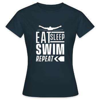 Nageurs nageurs nageurs nageurs - T-shirt Femme - marine - Devant - AI Model Female 172 dark (172cm)