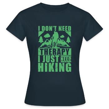 Hike Hike Hike Hike - Women's T-Shirt - navy - Front - AI Model Female 172 dark (172cm)