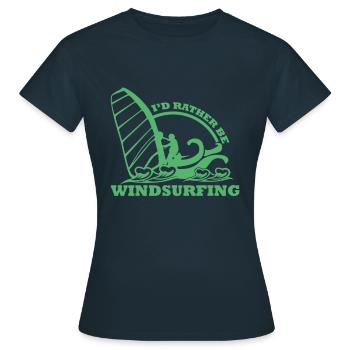Windsurf - T-shirt Femme - marine - Devant - AI Model Female 172 dark (172cm)