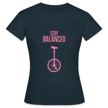 Monocycle monocycle monocycle monocycle Monocycle fille - T-shirt Femme - marine - Devant - AI Model Female 172 dark (172cm)