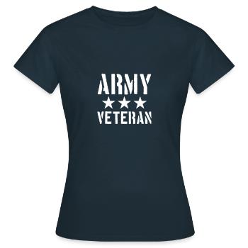 Militaire Vétérans vétéran soldat vétéran - T-shirt Femme - marine - Devant - AI Model Female 172 dark (172cm)