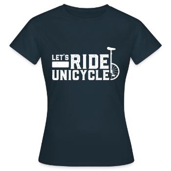 Monocycle Monocycle Monocycle - T-shirt Femme - marine - Devant - AI Model Female 172 dark (172cm)