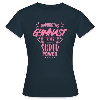 Gymnastics Gymnastics Gymnastics - Women's T-Shirt - navy - Front - AI Model Female 172 dark (172cm)