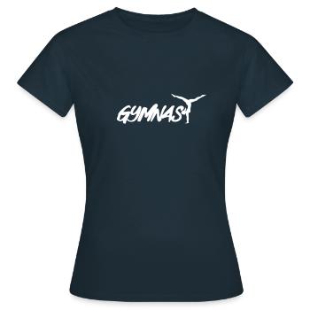 Gymnast Floor Gymnastics Gymnast Gymnastics Gymnast - Women's T-Shirt - navy - Front - AI Model Female 172 dark (172cm)