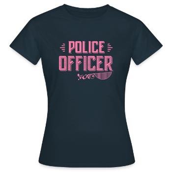 Polizistin - Frauen T-Shirt - Navy - Vorne - AI Model Female 172 dark (172cm)