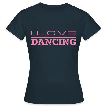 Danseur Danse Danse Danse École de danse - T-shirt Femme - marine - Devant - AI Model Female 172 dark (172cm)