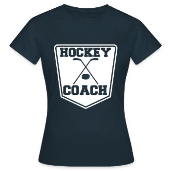Hockey Hockey Hockey Hockey - T-shirt Femme - marine - Devant - AI Model Female 172 dark (172cm)