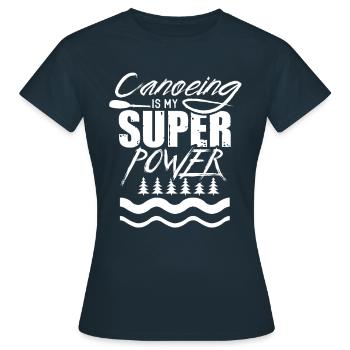 Canoë canoë canoë canoë - T-shirt Femme - marine - Devant - AI Model Female 172 dark (172cm)