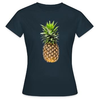 Ananas - Frauen T-Shirt - Navy - Vorne - AI Model Female 172 dark (172cm)