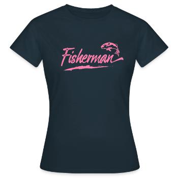 Fisherman - Women's T-Shirt - navy - Front - AI Model Female 172 dark (172cm)