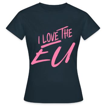 Brexit Europe European Union EU election European elections - Women's T-Shirt - navy - Front - AI Model Female 172 dark (172cm)