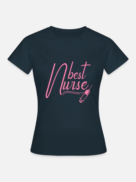 Pflege - Frauen T-Shirt - Navy